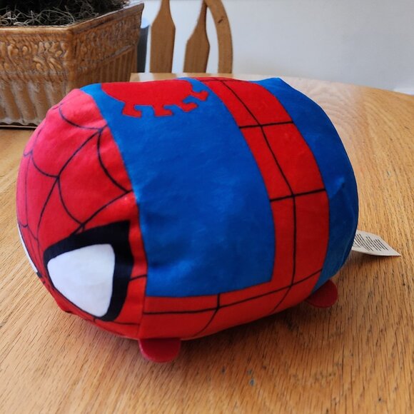 Disney Tsum Tsum Marvel Spiderman Fat Plushie Stuffed Animal Toy - Picture 6 of 12